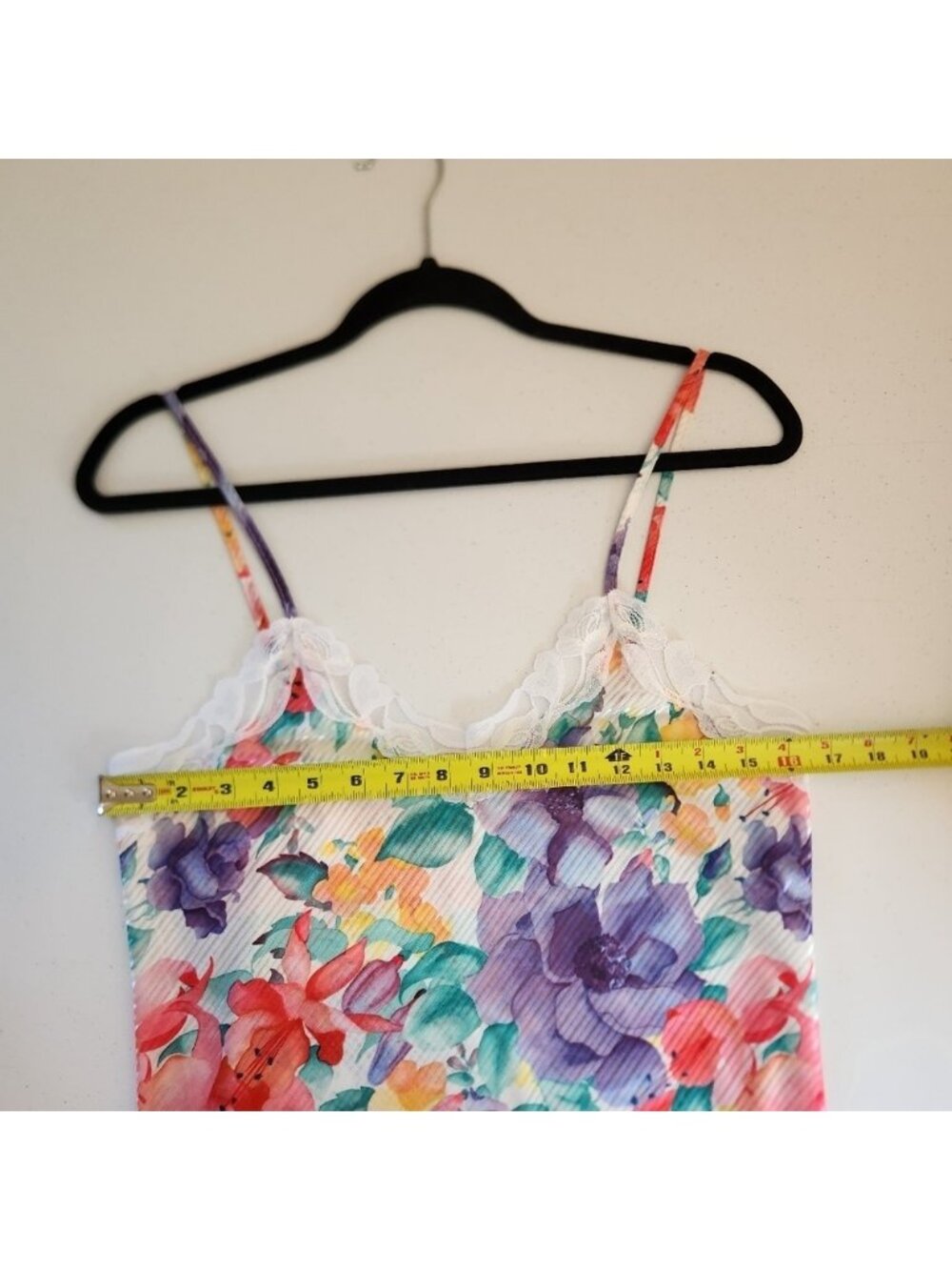 Vintage Floral Nightie Lingerie Sheer Slip Dress 90s 199ps Y2K Mini Fairycore - Picture 9 of 11